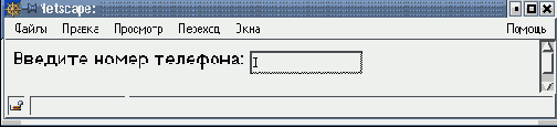 Тип поля ввода, атрибут TYPE
